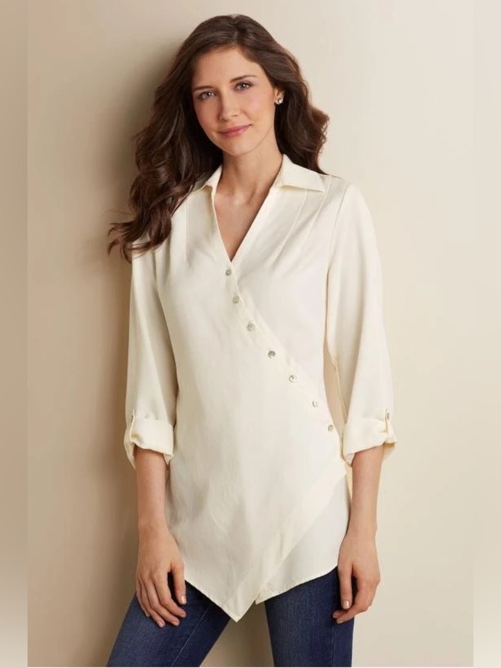 Soft Surroundings Asymmetric Tencel® Tunic M